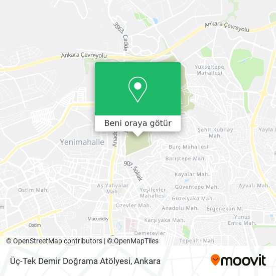 Üç-Tek Demir Doğrama Atölyesi harita