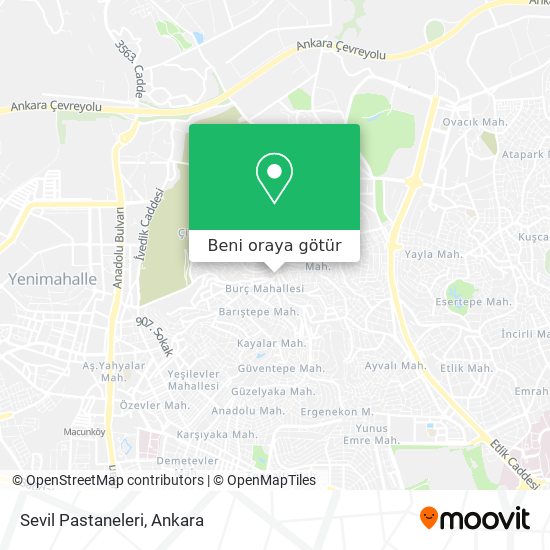 Sevil Pastaneleri harita