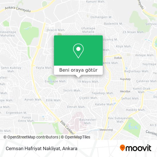 Cemsan Hafriyat Nakliyat harita