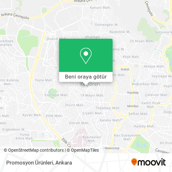 Promosyon Ürünleri harita