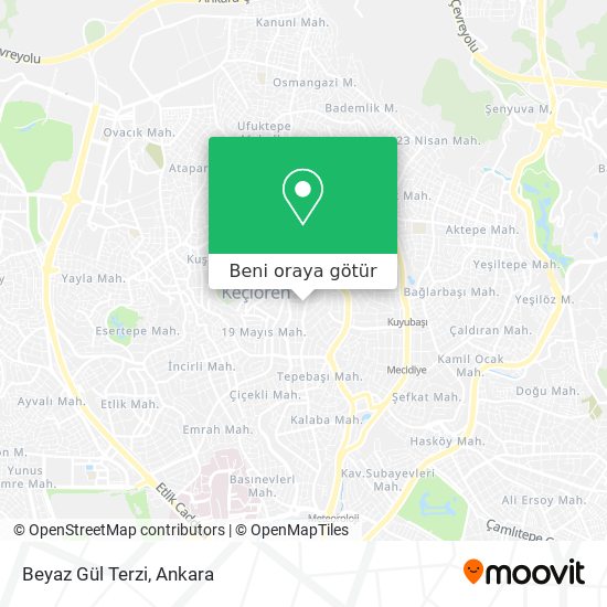 Beyaz Gül Terzi harita