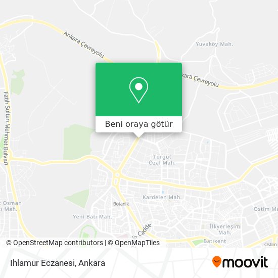 Ihlamur Eczanesi harita