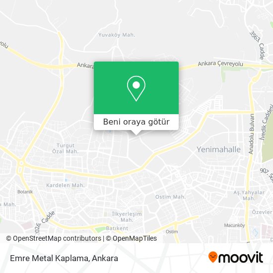 Emre Metal Kaplama harita