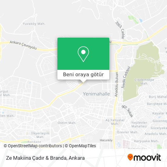 Ze Makiina Çadır & Branda harita