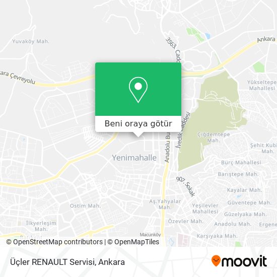 Üçler RENAULT Servisi harita