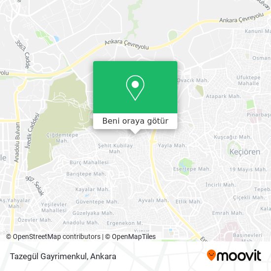 Tazegül Gayrimenkul harita