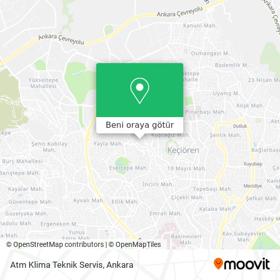 Atm Klima Teknik Servis harita