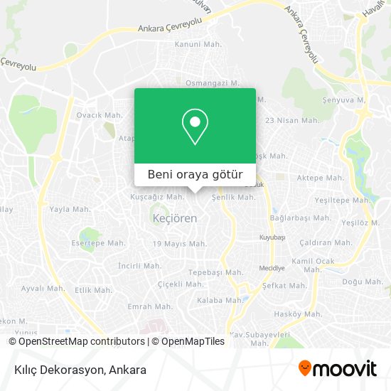 Kılıç Dekorasyon harita