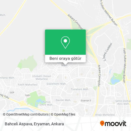 Bahceli Aspava, Eryaman harita