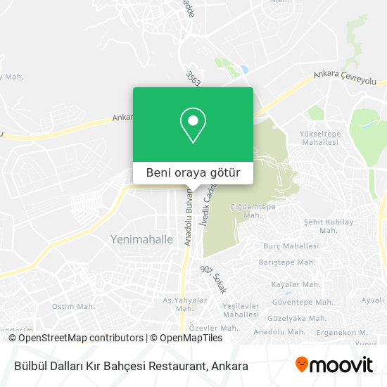 Bülbül Dalları Kır Bahçesi Restaurant harita