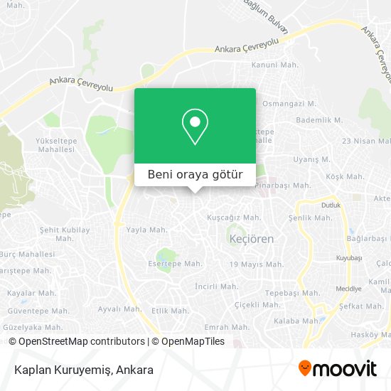 Kaplan Kuruyemiş harita