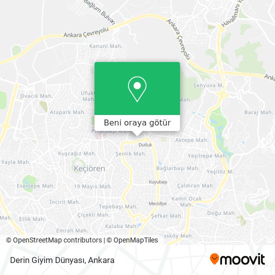 Derin Giyim Dünyası harita