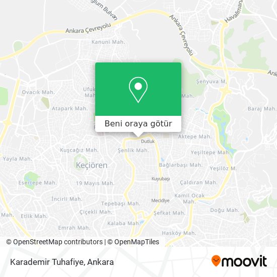 Karademir Tuhafiye harita