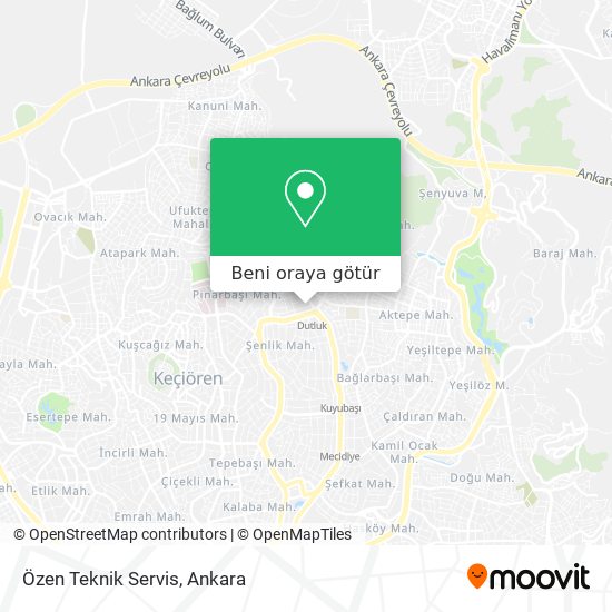 Özen Teknik Servis harita