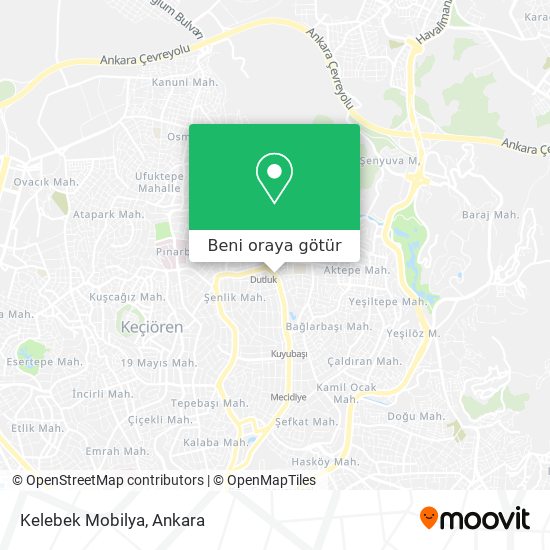 Kelebek Mobilya harita