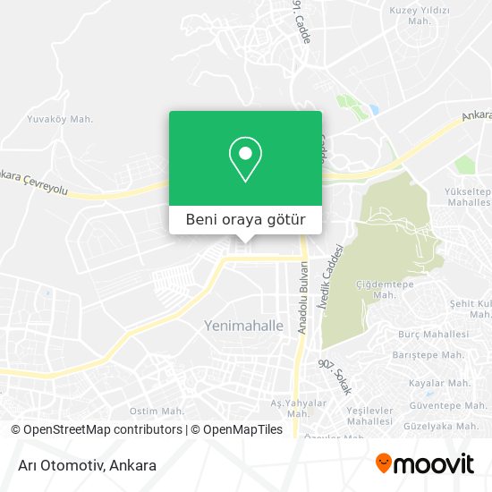 Arı Otomotiv harita