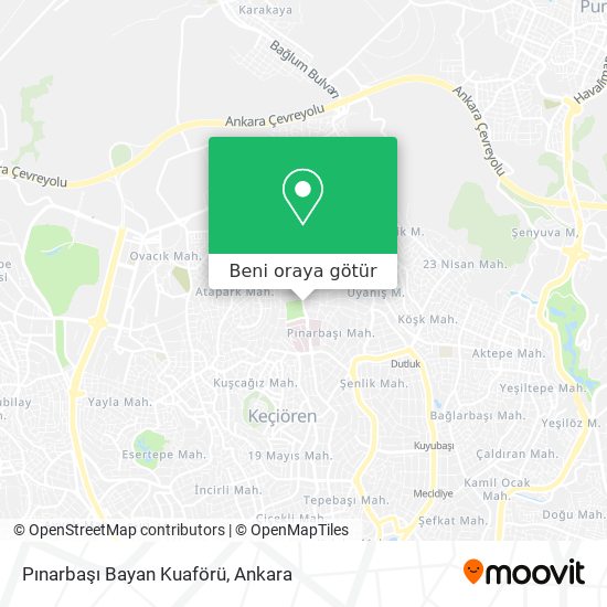 Pınarbaşı Bayan Kuaförü harita
