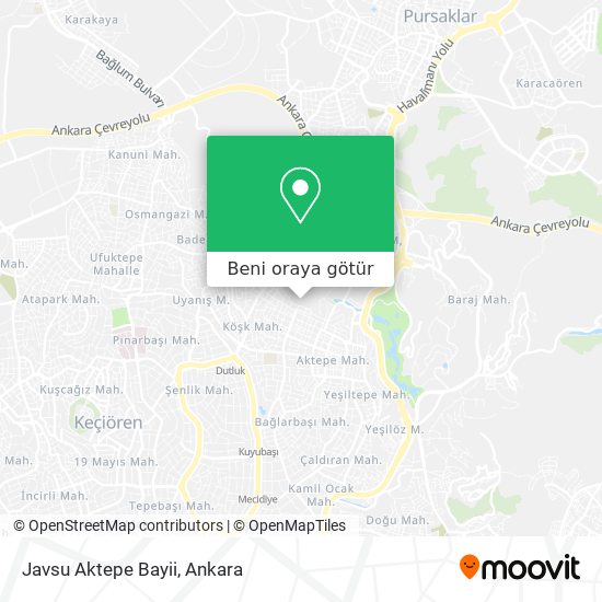 Javsu Aktepe Bayii harita