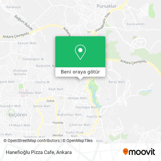 Hanefioğlu Pizza Cafe harita