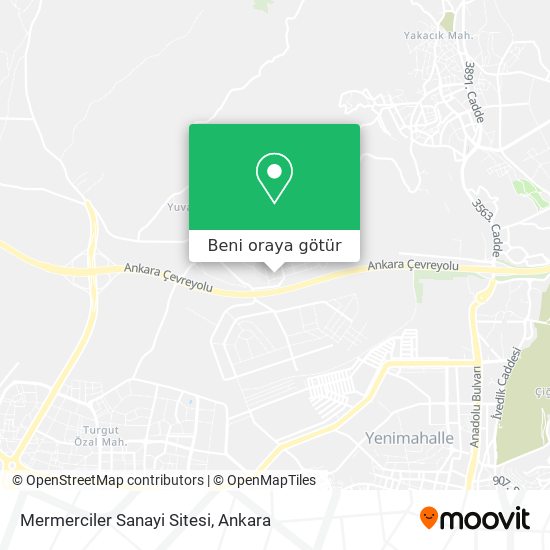 Mermerciler Sanayi Sitesi harita
