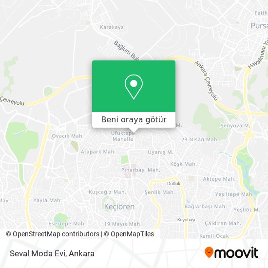 Seval Moda Evi harita
