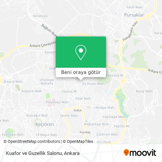 Kuafor ve Guzellik Salonu harita