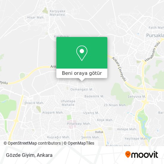 Gözde Giyim harita
