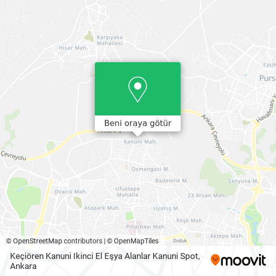 Keçiören Kanuni Ikinci El Eşya Alanlar Kanuni Spot harita