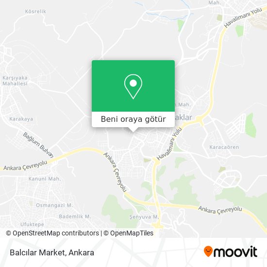 Balcılar Market harita