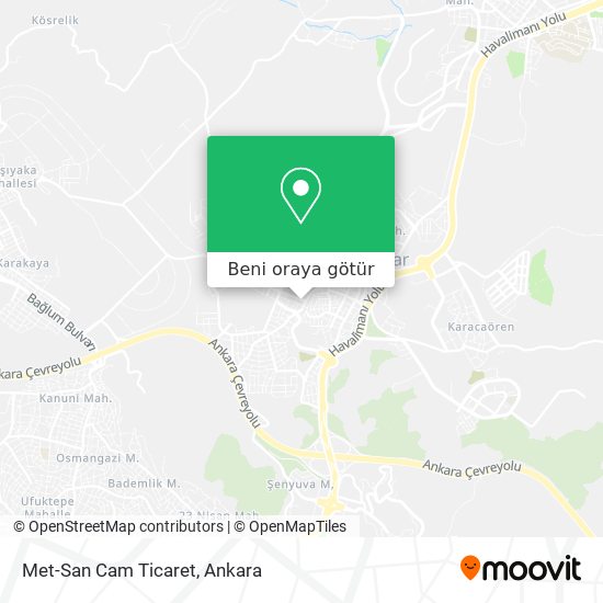 Met-San Cam Ticaret harita