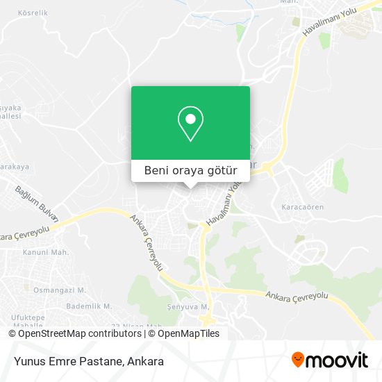 Yunus Emre Pastane harita
