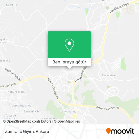 Zumra Ic Gıyım harita