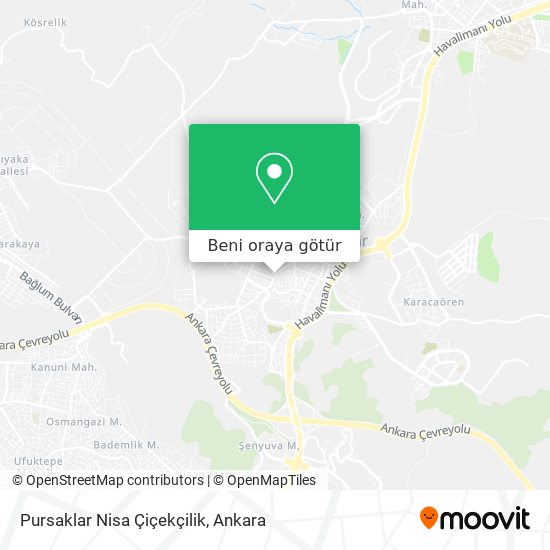 Pursaklar Nisa Çiçekçilik harita
