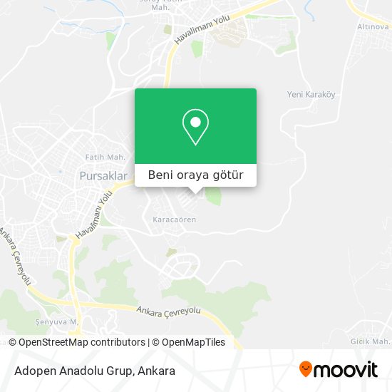 Adopen Anadolu Grup harita