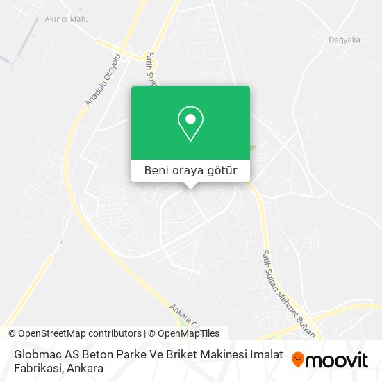 Globmac AS Beton Parke Ve Briket Makinesi Imalat Fabrikasi harita