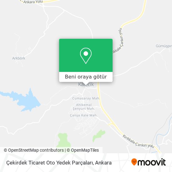 Çekirdek Ticaret Oto Yedek Parçaları harita