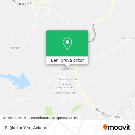 Sağkollar Yem harita