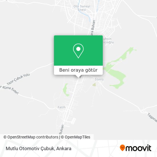 Mutlu Otomotiv Çubuk harita