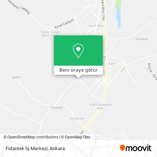 Fidantek İş Merkezi harita