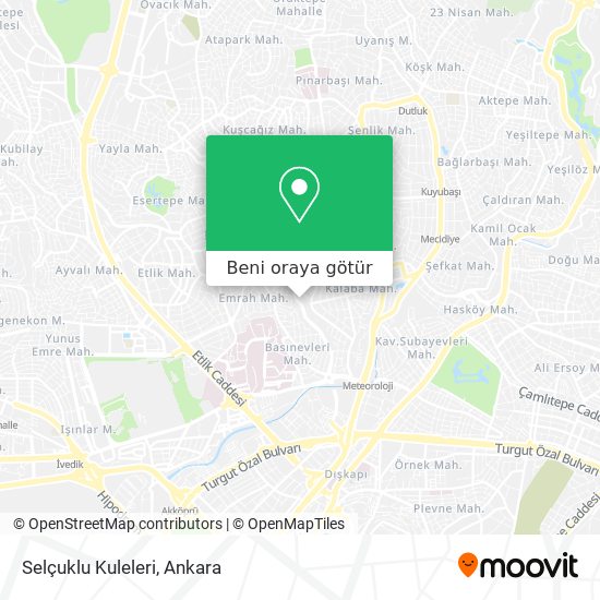 Selçuklu Kuleleri harita
