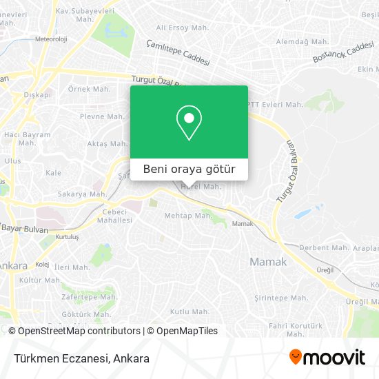 Türkmen Eczanesi harita