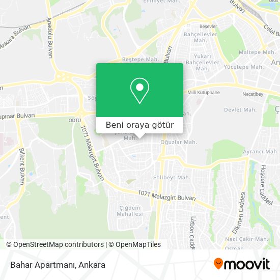 Bahar Apartmanı harita