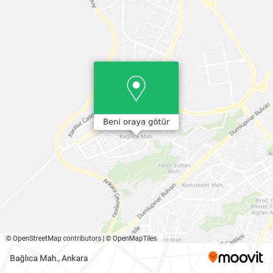 Bağlıca Mah. harita