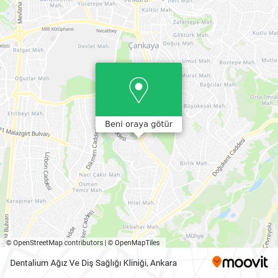 Dentalium Ağız Ve Diş Sağlığı Kliniği harita