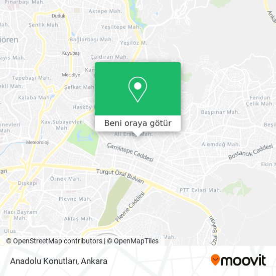Anadolu Konutları harita
