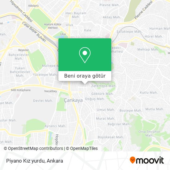 Piyano Kız yurdu harita