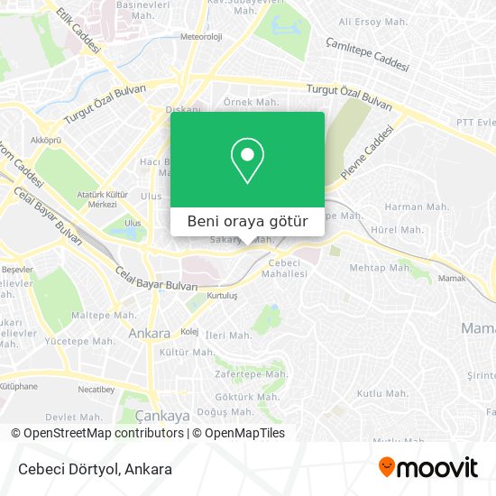 Cebeci  Dörtyol harita