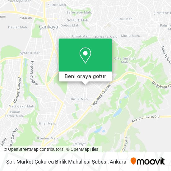 Şok Market Çukurca Birlik Mahallesi Şubesi harita