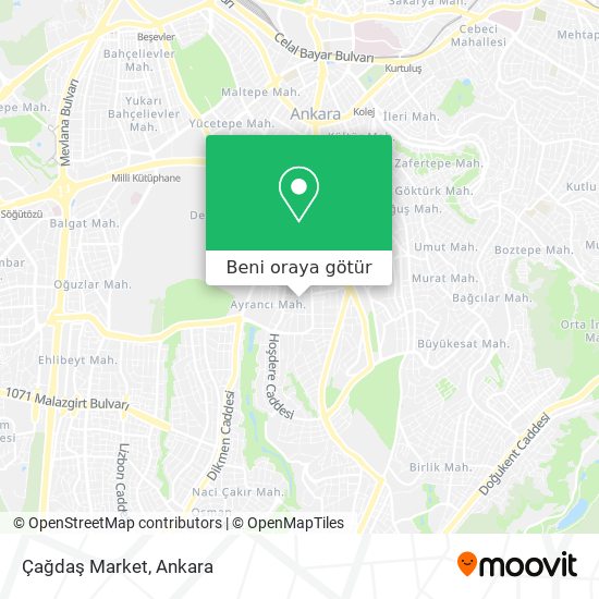 Çağdaş Market harita