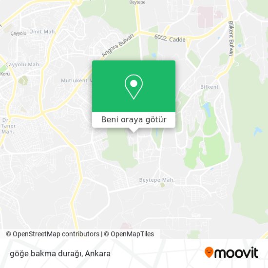 göğe bakma durağı harita